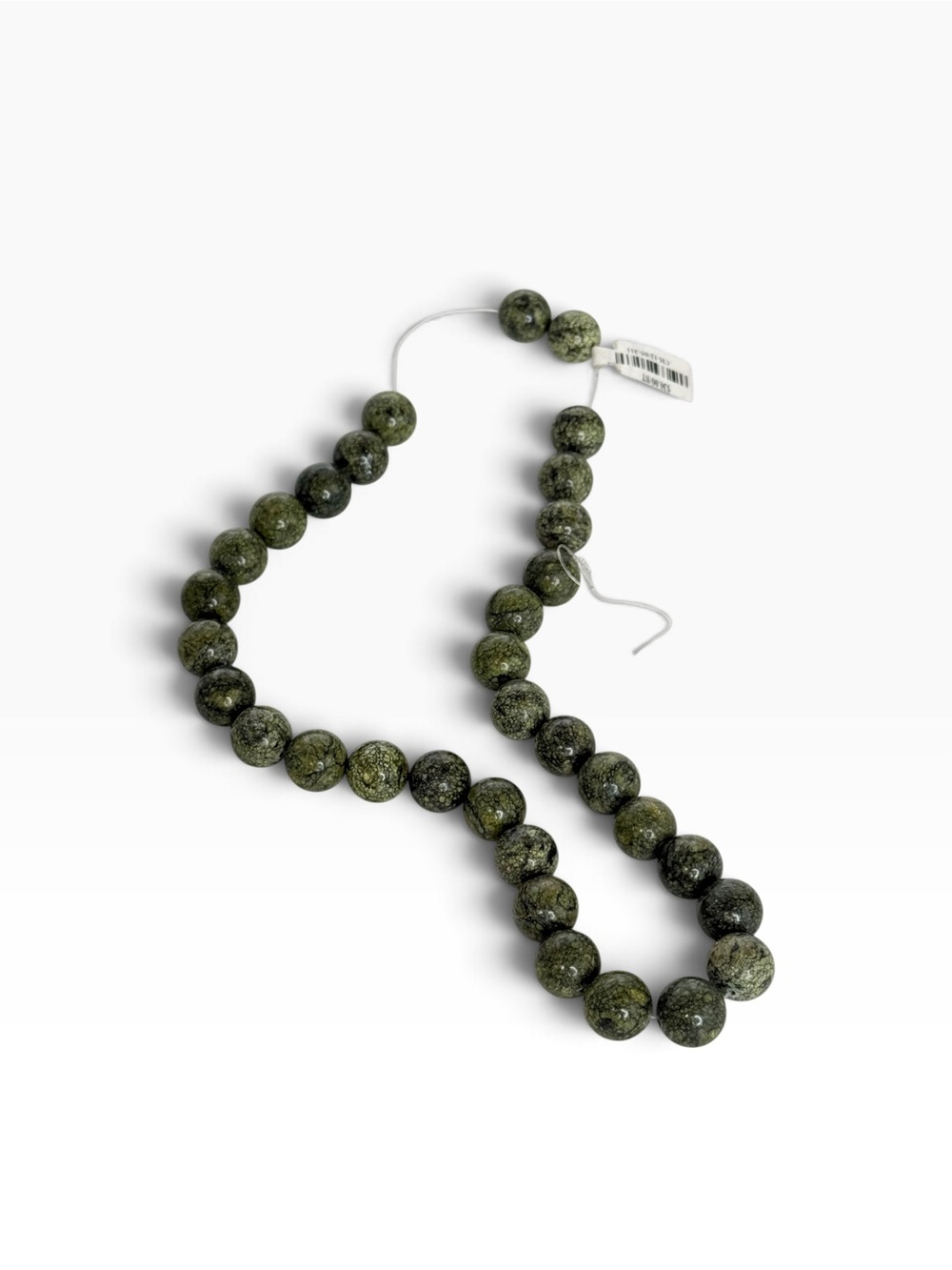 Russian jade round 12mm strand of beads for jewelry making